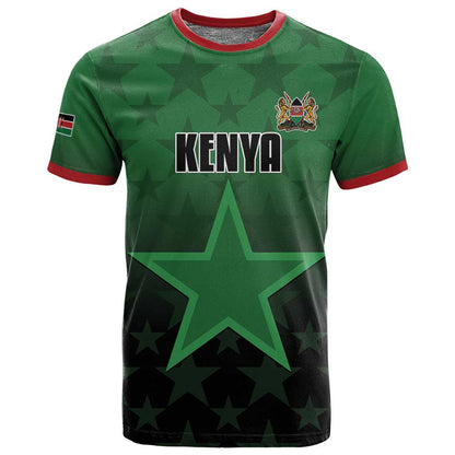 Custom Kenya Football T shirt Harambee Harambee Stars - Green Jersey - African Pride