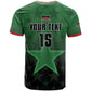 Custom Kenya Football T shirt Harambee Harambee Stars - Green Jersey - African Pride