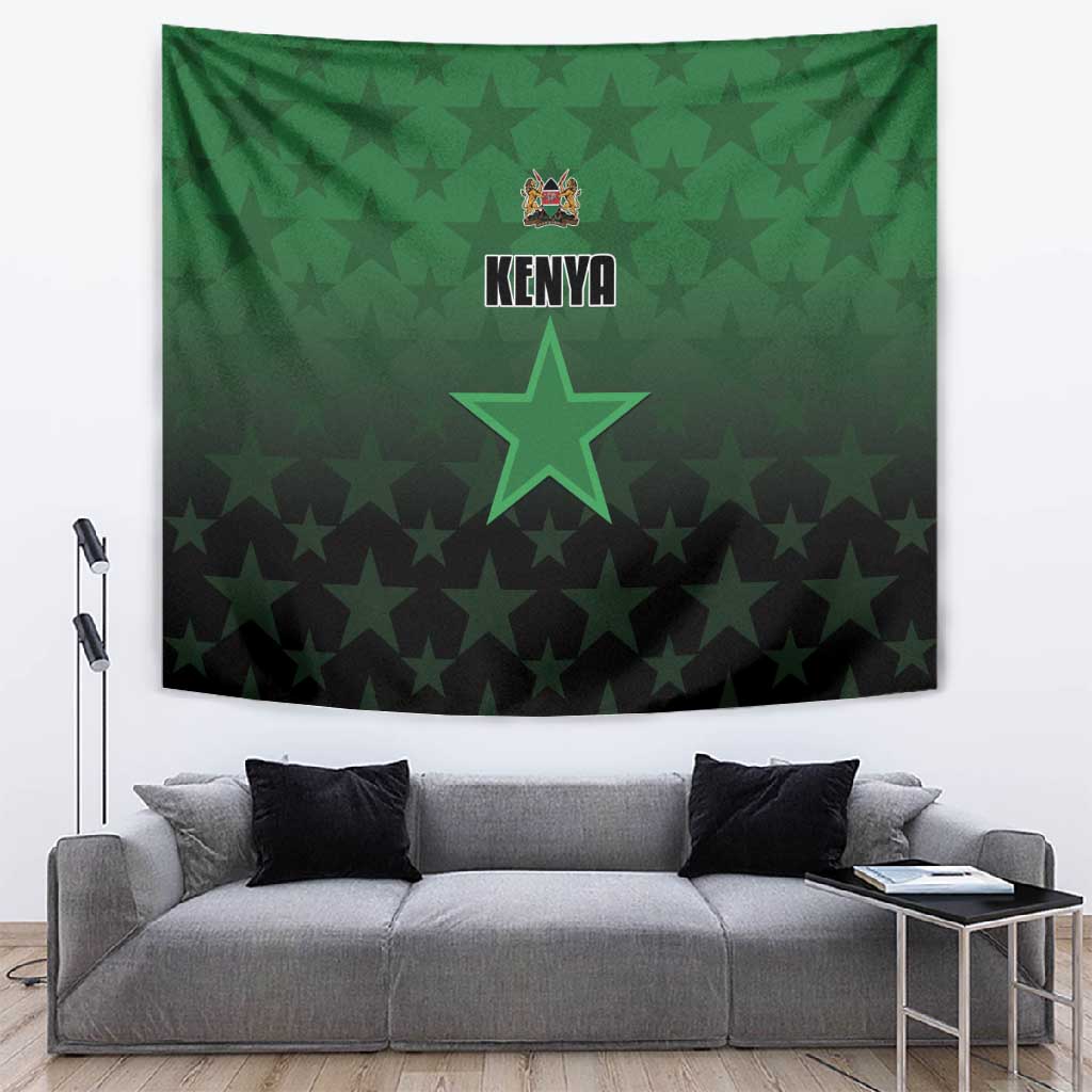 Kenya Football Tapestry Harambee Harambee Stars - Green Jersey - African Pride