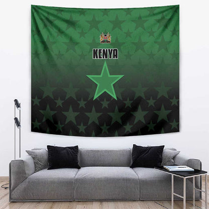 Kenya Football Tapestry Harambee Harambee Stars - Green Jersey - African Pride