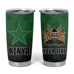 Custom Kenya Football Tumbler Cup Harambee Harambee Stars - Green Jersey - African Pride