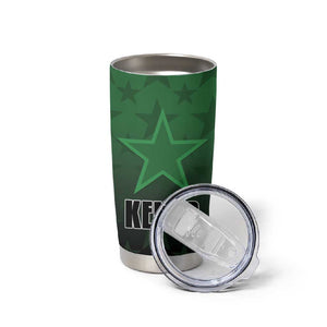 Custom Kenya Football Tumbler Cup Harambee Harambee Stars - Green Jersey - African Pride