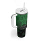 Custom Kenya Football Tumbler With Handle Harambee Harambee Stars - Green Jersey - African Pride