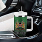 Custom Kenya Football Tumbler With Handle Harambee Harambee Stars - Green Jersey - African Pride