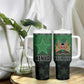 Custom Kenya Football Tumbler With Handle Harambee Harambee Stars - Green Jersey - African Pride