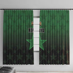 Kenya Football Window Curtain Harambee Harambee Stars - Green Jersey - African Pride