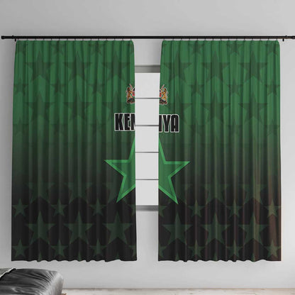 Kenya Football Window Curtain Harambee Harambee Stars - Green Jersey - African Pride