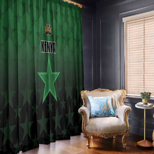 Kenya Football Window Curtain Harambee Harambee Stars - Green Jersey - African Pride
