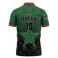 Custom Kenya Football Zipper Polo Shirt Go Harambee Stars - Green Jersey