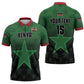 Custom Kenya Football Zipper Polo Shirt Go Harambee Stars - Green Jersey