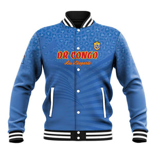 Custom DR Congo Football Baseball Jacket Allez Les Léopards - African Pride