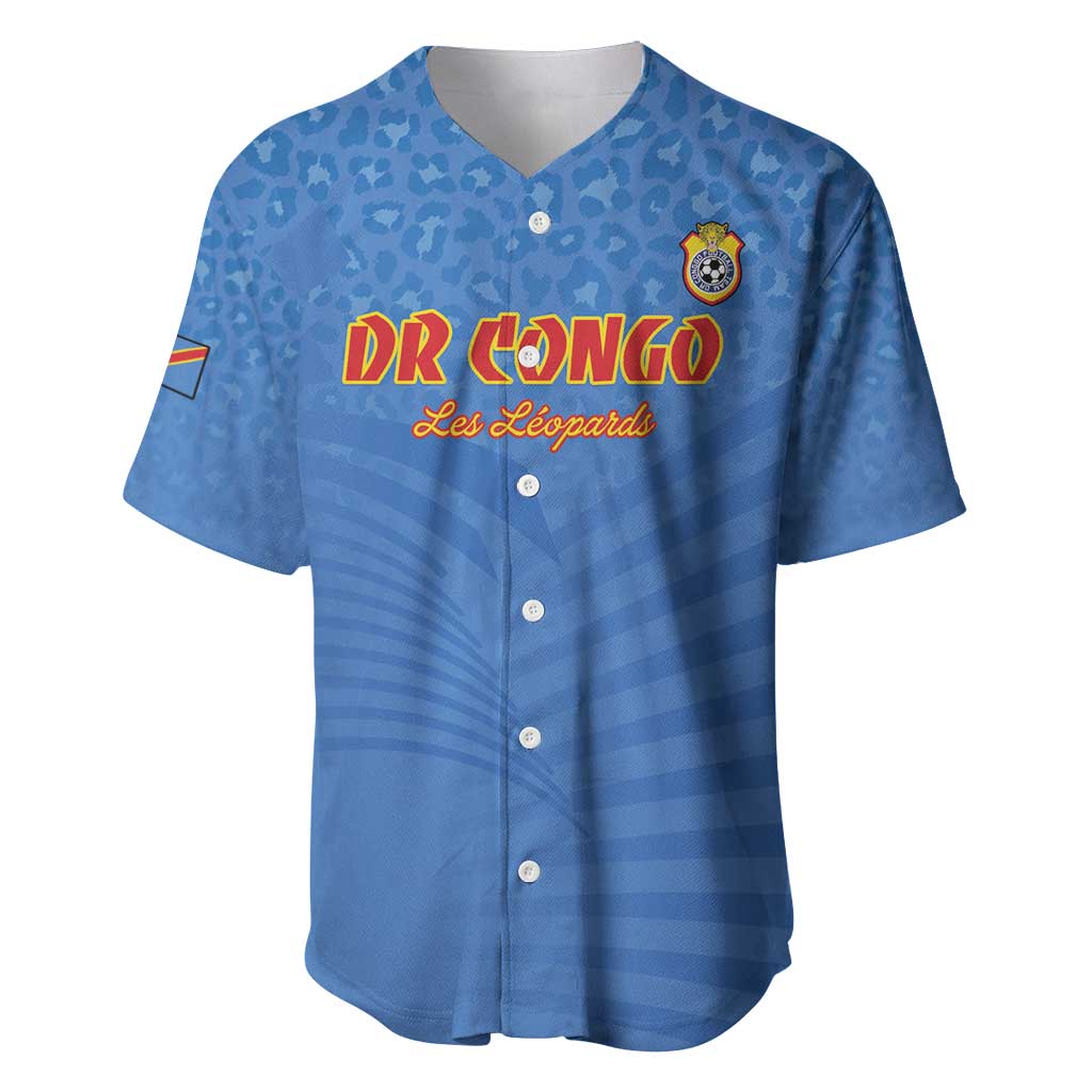 Custom DR Congo Football Baseball Jersey Allez Les Léopards - African Pride