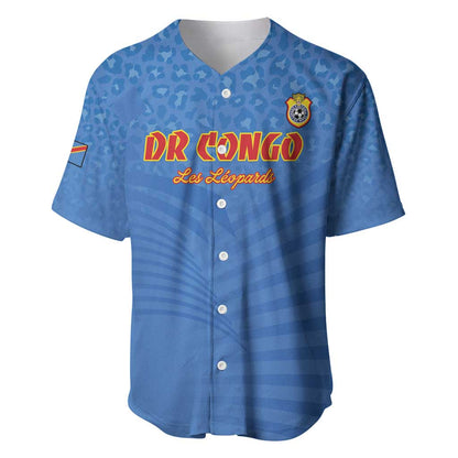 Custom DR Congo Football Baseball Jersey Allez Les Léopards - African Pride