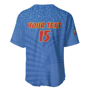 Custom DR Congo Football Baseball Jersey Allez Les Léopards - African Pride
