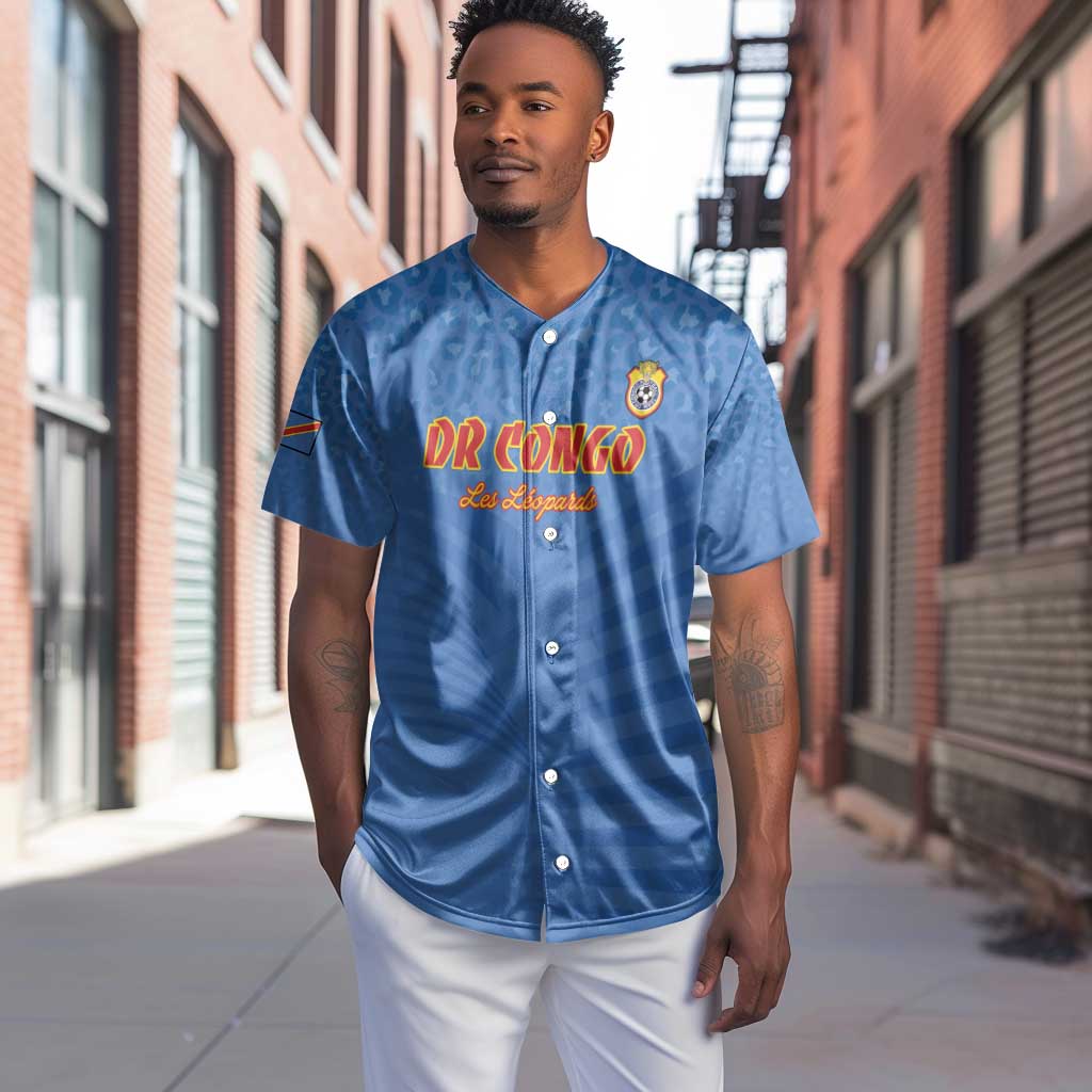 Custom DR Congo Football Baseball Jersey Allez Les Léopards - African Pride