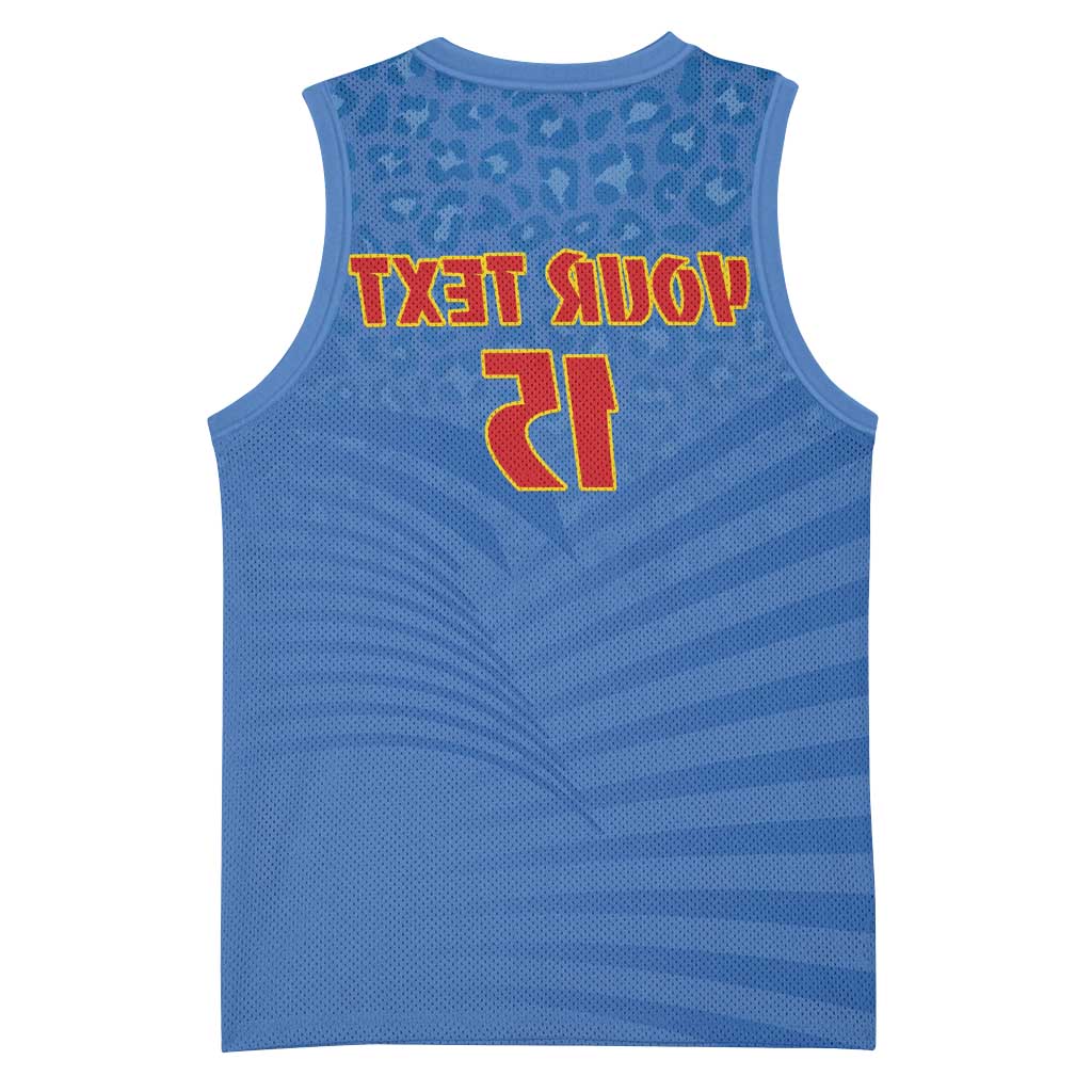Custom DR Congo Football Basketball Jersey Allez Les Léopards - African Pride