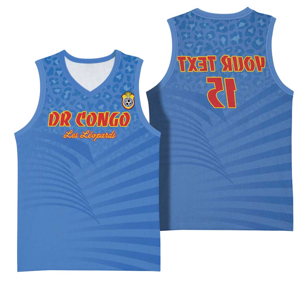 Custom DR Congo Football Basketball Jersey Allez Les Léopards - African Pride