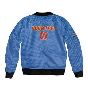 Custom DR Congo Football Bomber Jacket Allez Les Léopards - African Pride