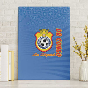 DR Congo Football Canvas Wall Art Allez Les Léopards - African Pride