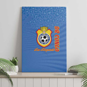 DR Congo Football Canvas Wall Art Allez Les Léopards - African Pride