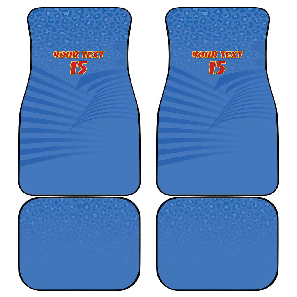 Custom DR Congo Football Car Mats Allez Les Léopards - African Pride