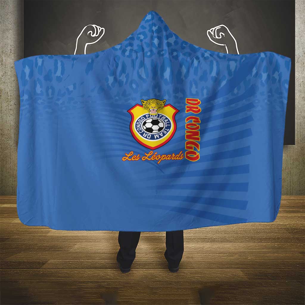 DR Congo Football Hooded Blanket Allez Les Léopards - African Pride