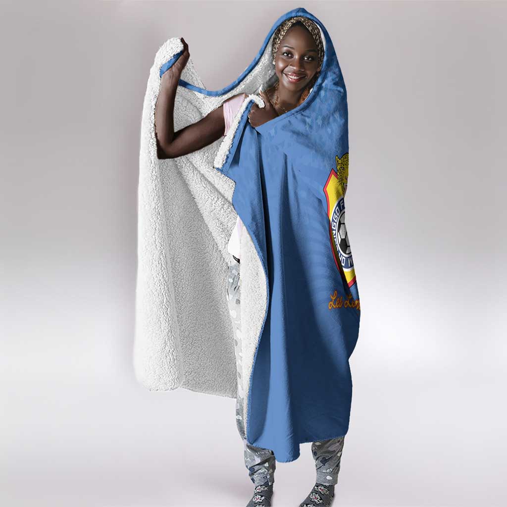 DR Congo Football Hooded Blanket Allez Les Léopards - African Pride