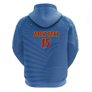 Custom DR Congo Football Hoodie Allez Les Léopards - African Pride