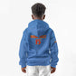 Custom DR Congo Football Kid Hoodie Allez Les Léopards - African Pride