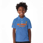 Custom DR Congo Football Kid Polo Shirt Allez Les Léopards - African Pride