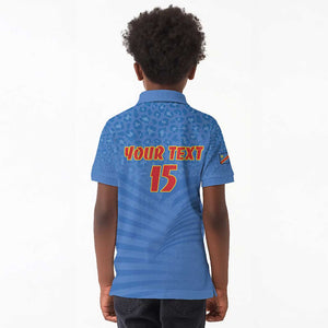 Custom DR Congo Football Kid Polo Shirt Allez Les Léopards - African Pride