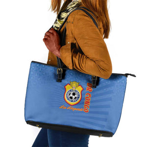 DR Congo Football Leather Tote Bag Allez Les Léopards - African Pride