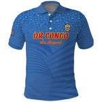Custom DR Congo Football Polo Shirt Allez Les Léopards - African Pride