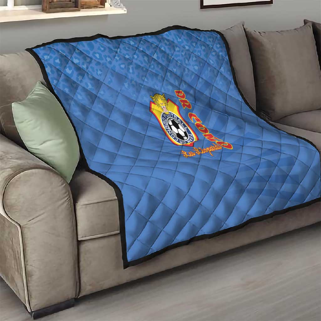 DR Congo Football Quilt Allez Les Léopards - African Pride