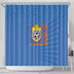 DR Congo Football Shower Curtain Allez Les Léopards - African Pride