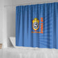 DR Congo Football Shower Curtain Allez Les Léopards - African Pride