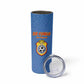Custom DR Congo Football Skinny Tumbler Allez Les Léopards - African Pride