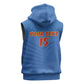 Custom DR Congo Football Sleeveless Zip Hoodie Allez Les Léopards - African Pride