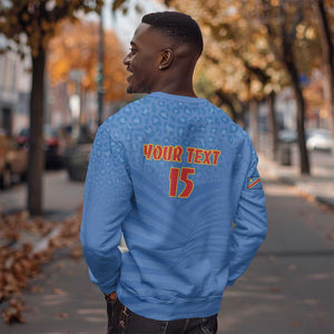 Custom DR Congo Football Sweatshirt Allez Les Léopards - African Pride