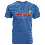 Custom DR Congo Football T shirt Allez Les Léopards - African Pride