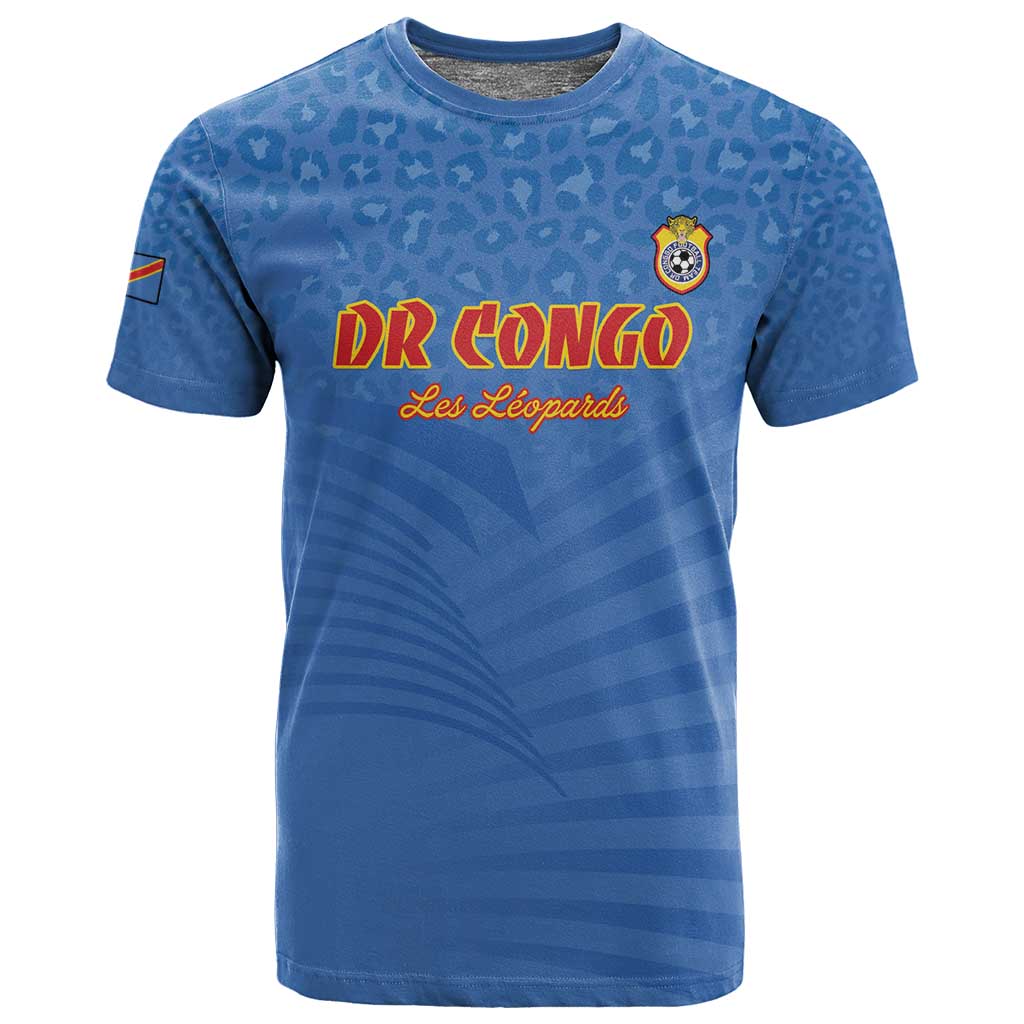 Custom DR Congo Football T shirt Allez Les Léopards - African Pride