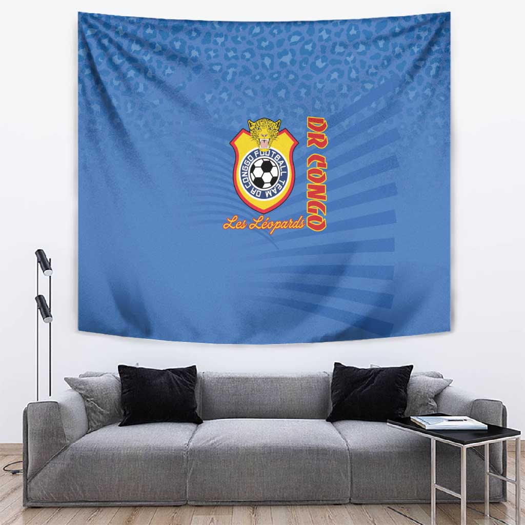 DR Congo Football Tapestry Allez Les Léopards - African Pride