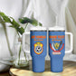 Custom DR Congo Football Tumbler With Handle Allez Les Léopards - African Pride