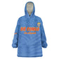 Custom DR Congo Football Wearable Blanket Hoodie Allez Les Léopards - African Pride