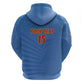 Custom DR Congo Football Zip Hoodie Allez Les Léopards - African Pride