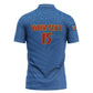 Custom DR Congo Football Zipper Polo Shirt Come On Les Léopards