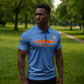 Custom DR Congo Football Zipper Polo Shirt Come On Les Léopards