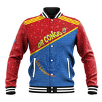 Custom DR Congo Football Baseball Jacket Go Champions - African Pride