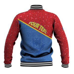 Custom DR Congo Football Baseball Jacket Go Champions - African Pride