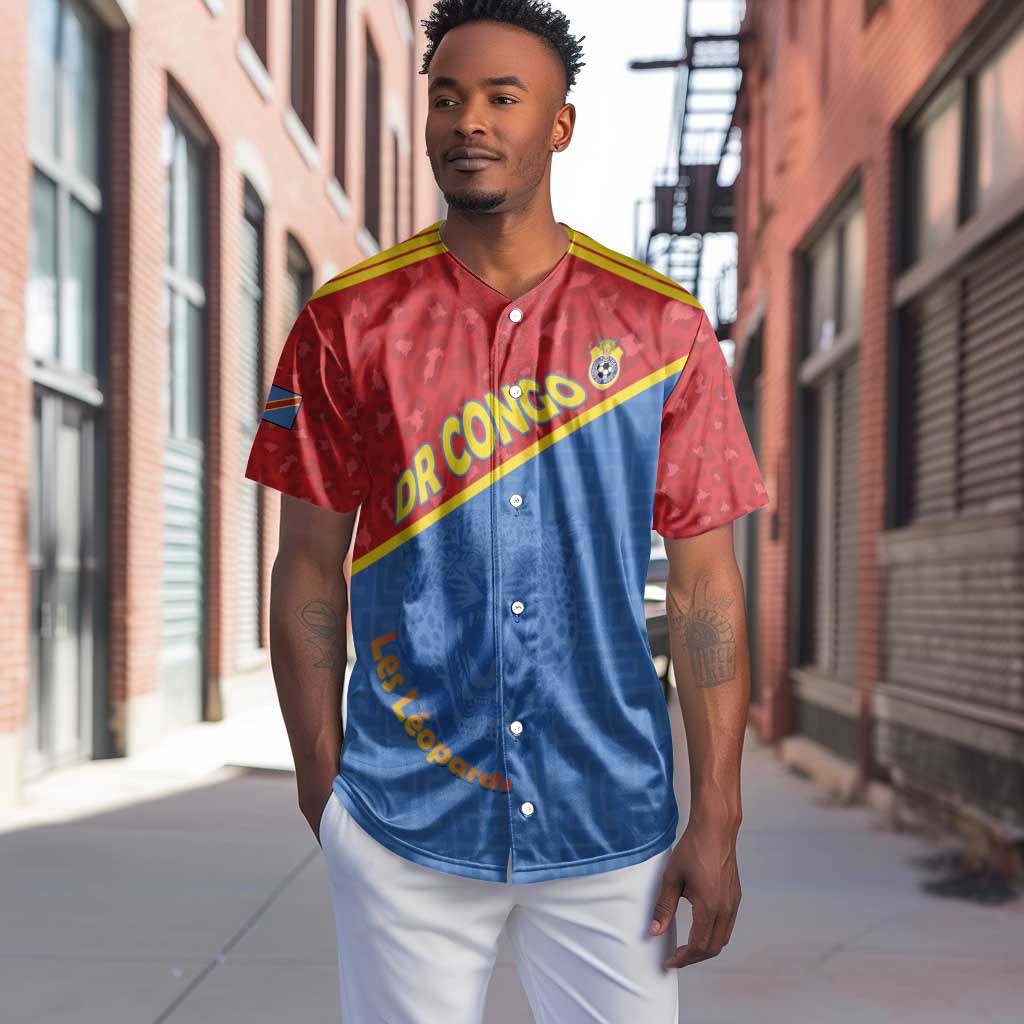 Custom DR Congo Football Baseball Jersey Go Champions - African Pride